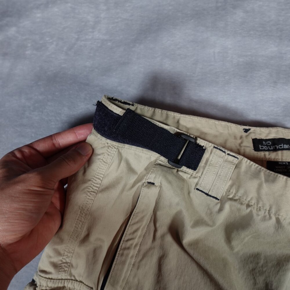 Vintage No Boundaries Convertible Cargo Pants Mens 38 (Fits 36x29) Wide Leg Y2K - Picture 4 of 13